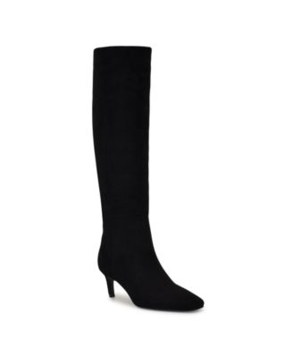 Nine West Women's Caddy Wide Calf Tall Kitten Heel Boots