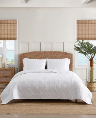 Tommy Bahama Line Palm Cotton Reversible 2-Pc. Quilt Set, Twin