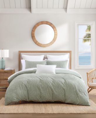 Tommy Bahama Harbor Palm Cotton 3-Pc. Duvet Cover Set, Full/Queen