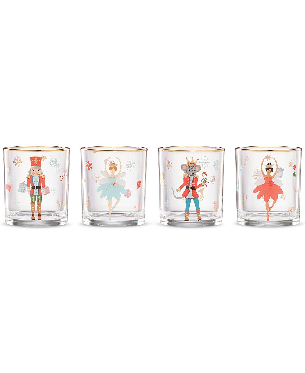 Бокалы Lenox Nutcracker & Ballet Double Old Fashioned, набор из 4 шт