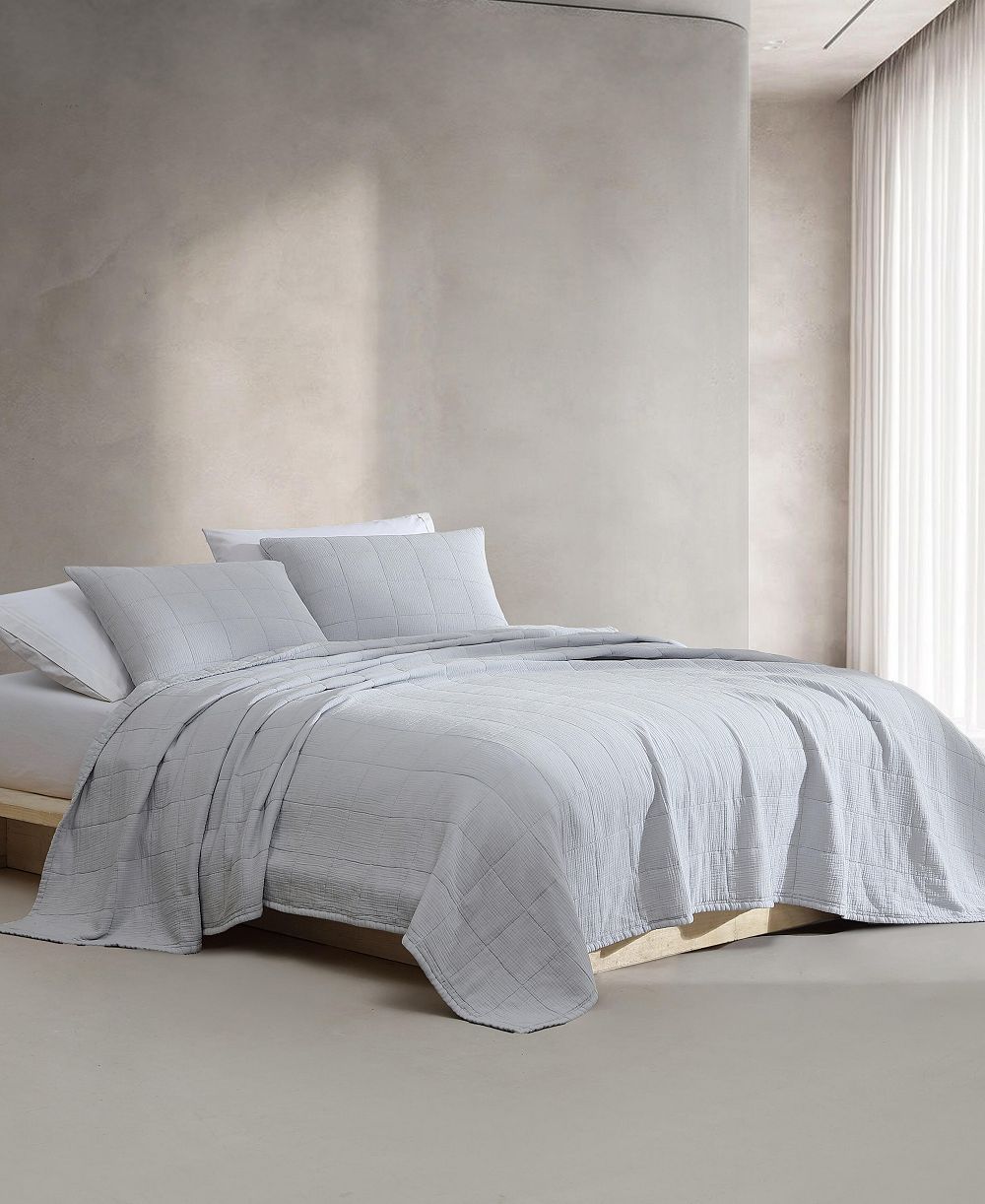 Calvin Klein Cotton Gauze Solid 3-Pc. Quilt Set, Queen