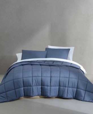 Calvin Klein Washed Solid Reversible Plush 7-Pc. Comforter Set, Queen