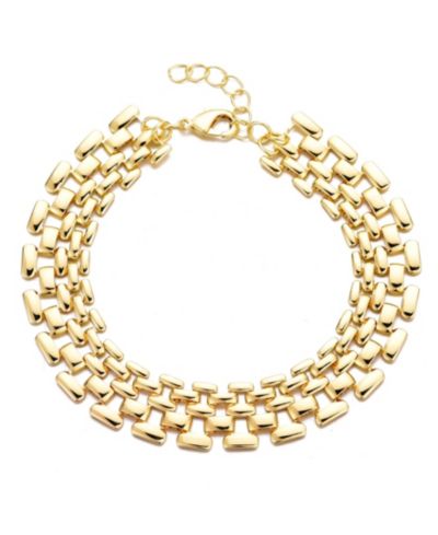 Браслет ADORNIA 14K Gold Plated Grid Chain