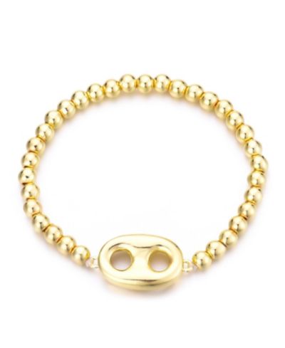 ADORNIA браслет Mariner Link из позолоченного золота 14K