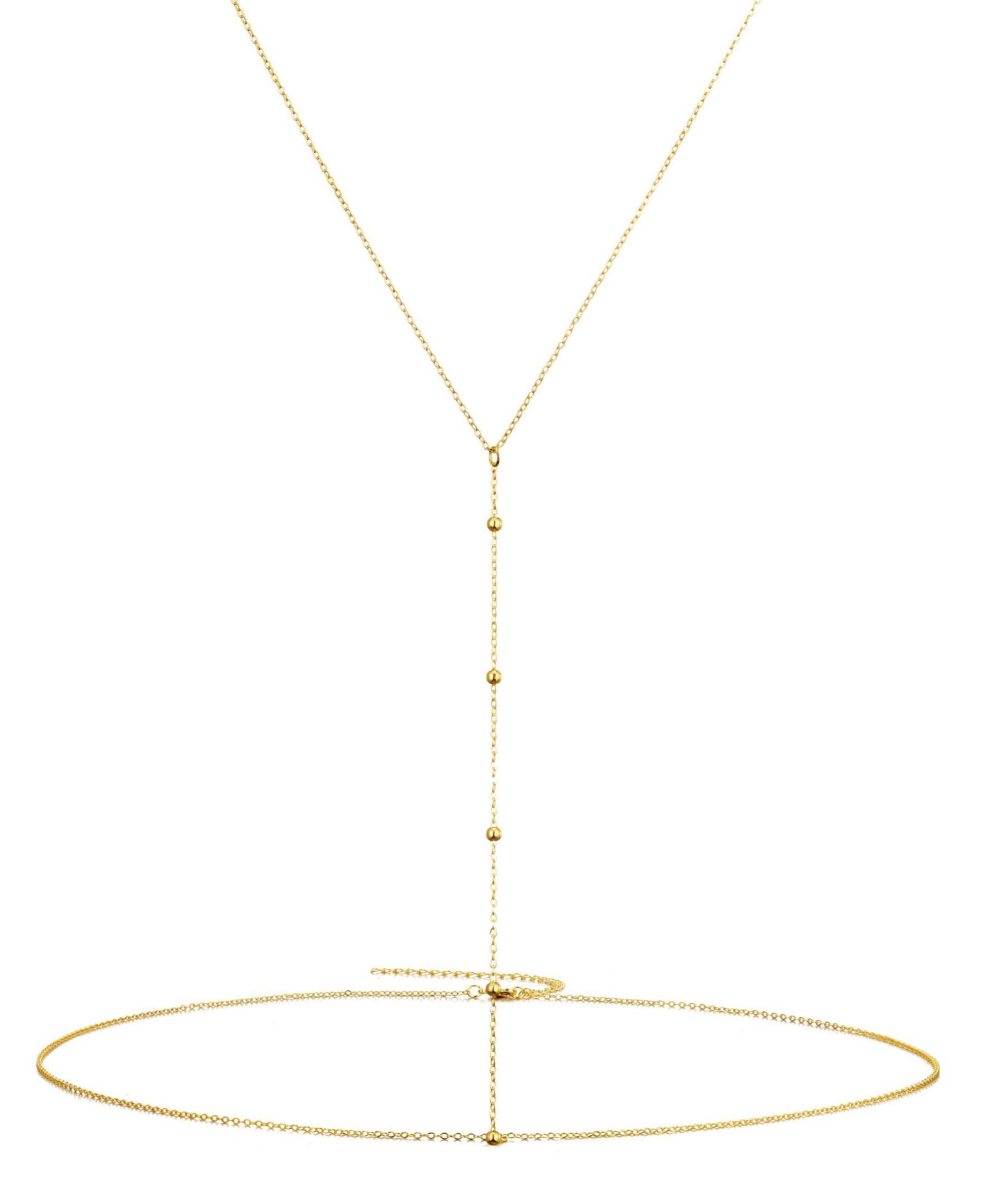 Браслет ADORNIA 14K Gold Plated Adjustable Body Chain