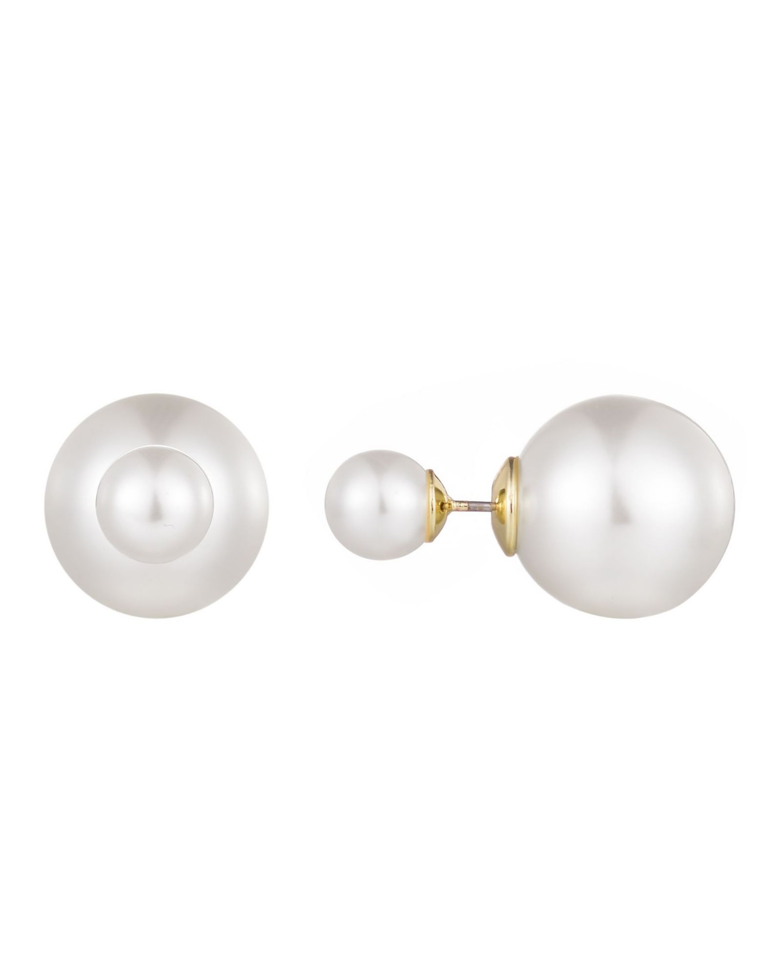 Серьги-гвоздики ADORNIA Cultivated Pearl Double Sided Stud