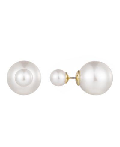 Серьги-гвоздики ADORNIA Cultivated Pearl Double Sided Stud
