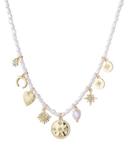 ADORNIA Золотая нить с жемчугом Cultivated Pearl
