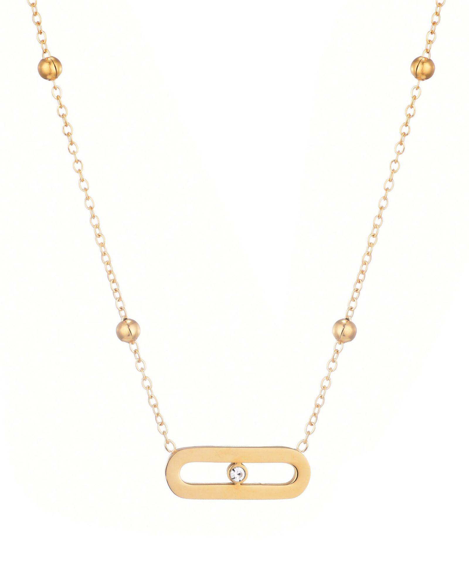 ADORNIA Tarnish Resistant Bar Necklace
