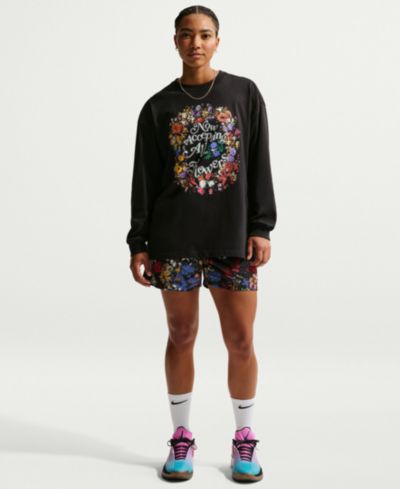 Nike футболка Nike для баскетбола с длинным рукавом