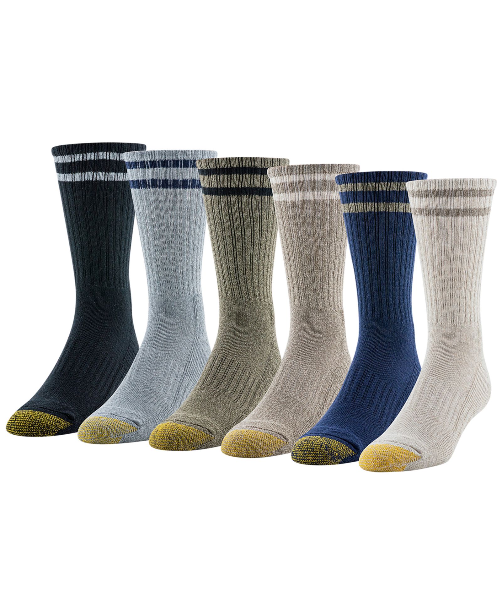 Gold Toe Мужские короткие носки Kensington 6 пар