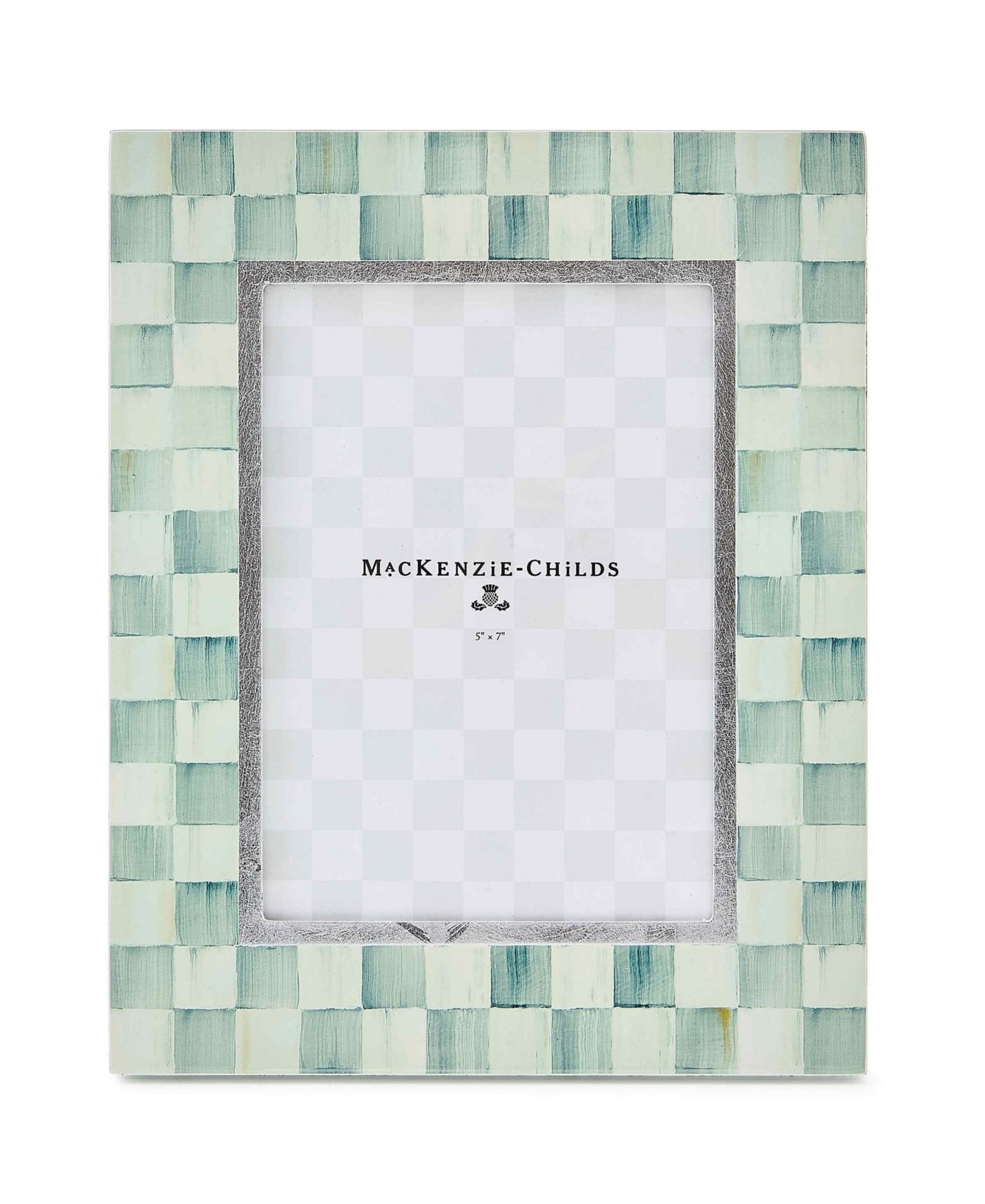 Рамка MacKenzie-Childs Sterling Check 5" x 7"