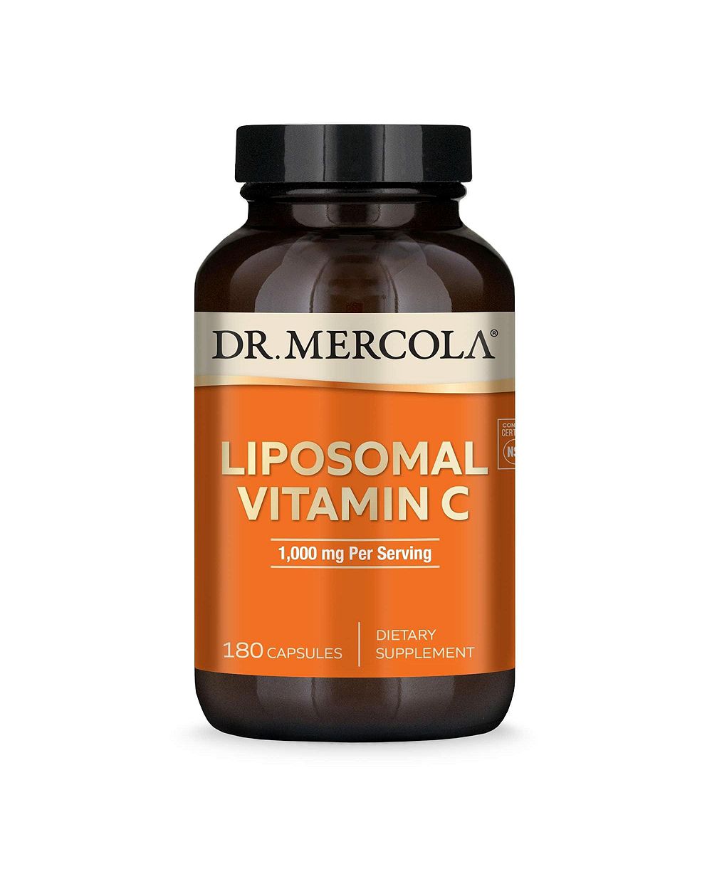 Dr. Mercola Liposomal Vitamin C, 1,000 mg per Serving, 90 Servings, Supports Immune Health