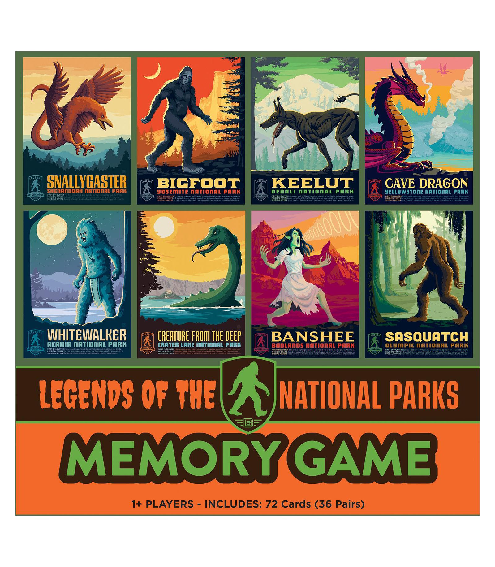 Masterpieces Игровая игра Legends of the National Parks Memory Game