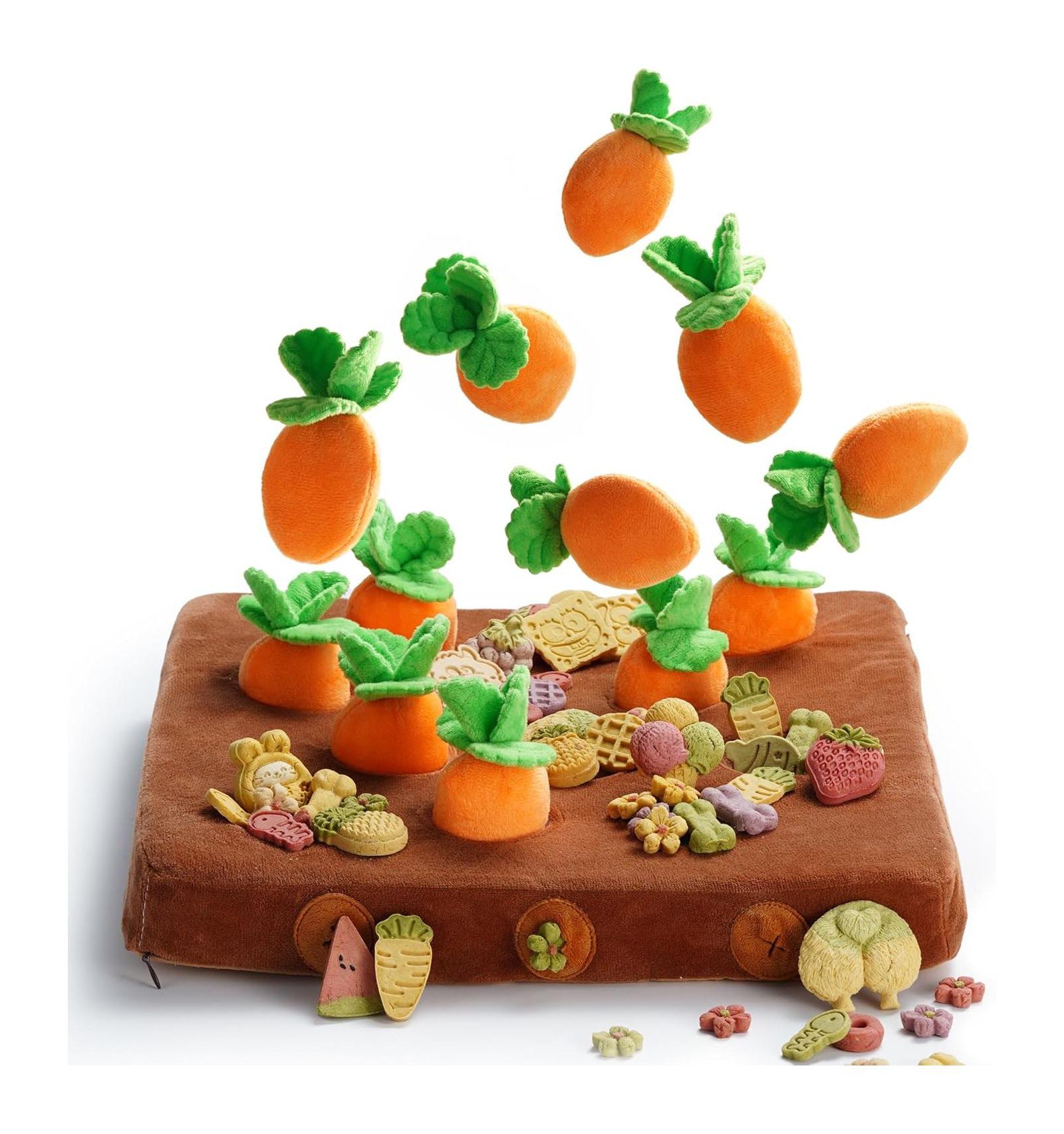 Игрушки для собак Nocciola 12 PCS Carrot Squeaky с пазлом