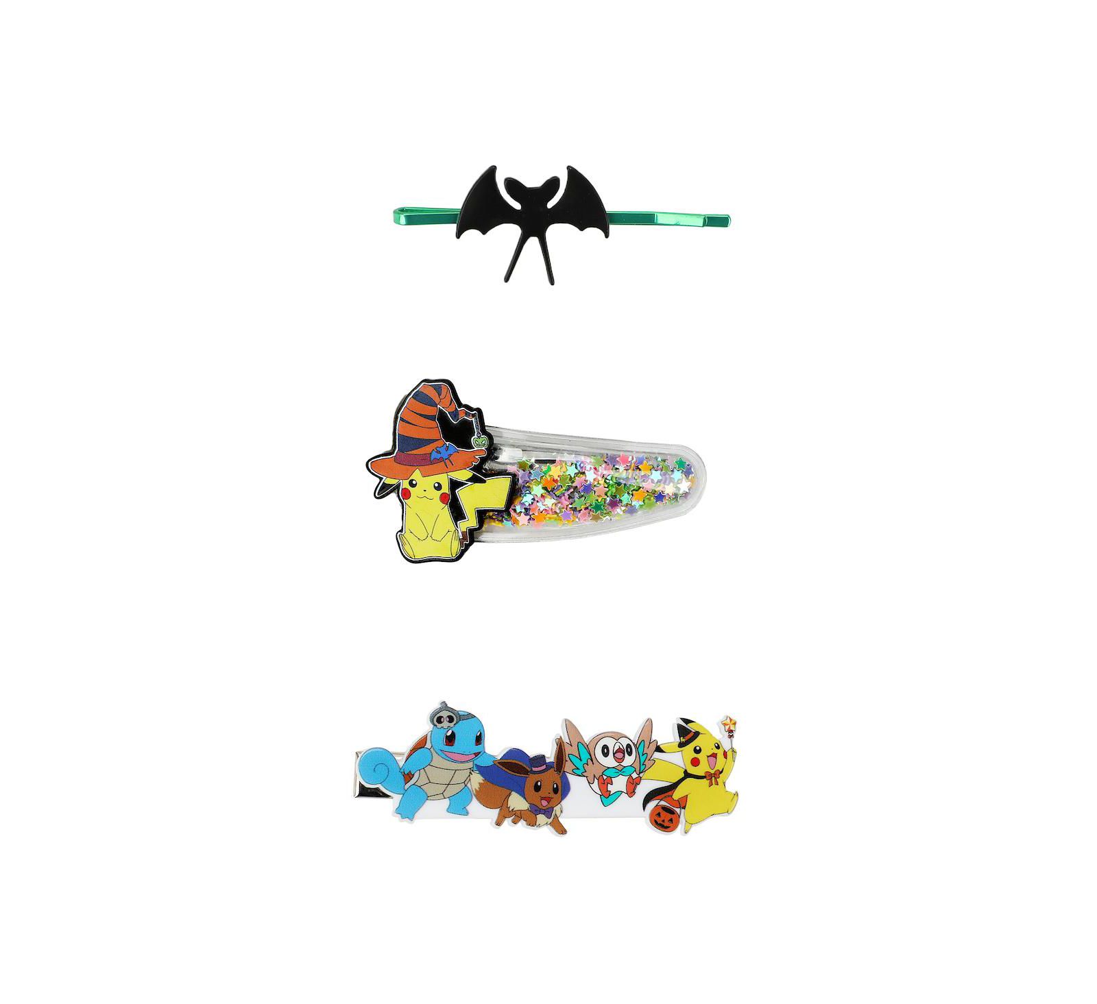 Pokemon Halloween 3-Piece Hair Clips Set