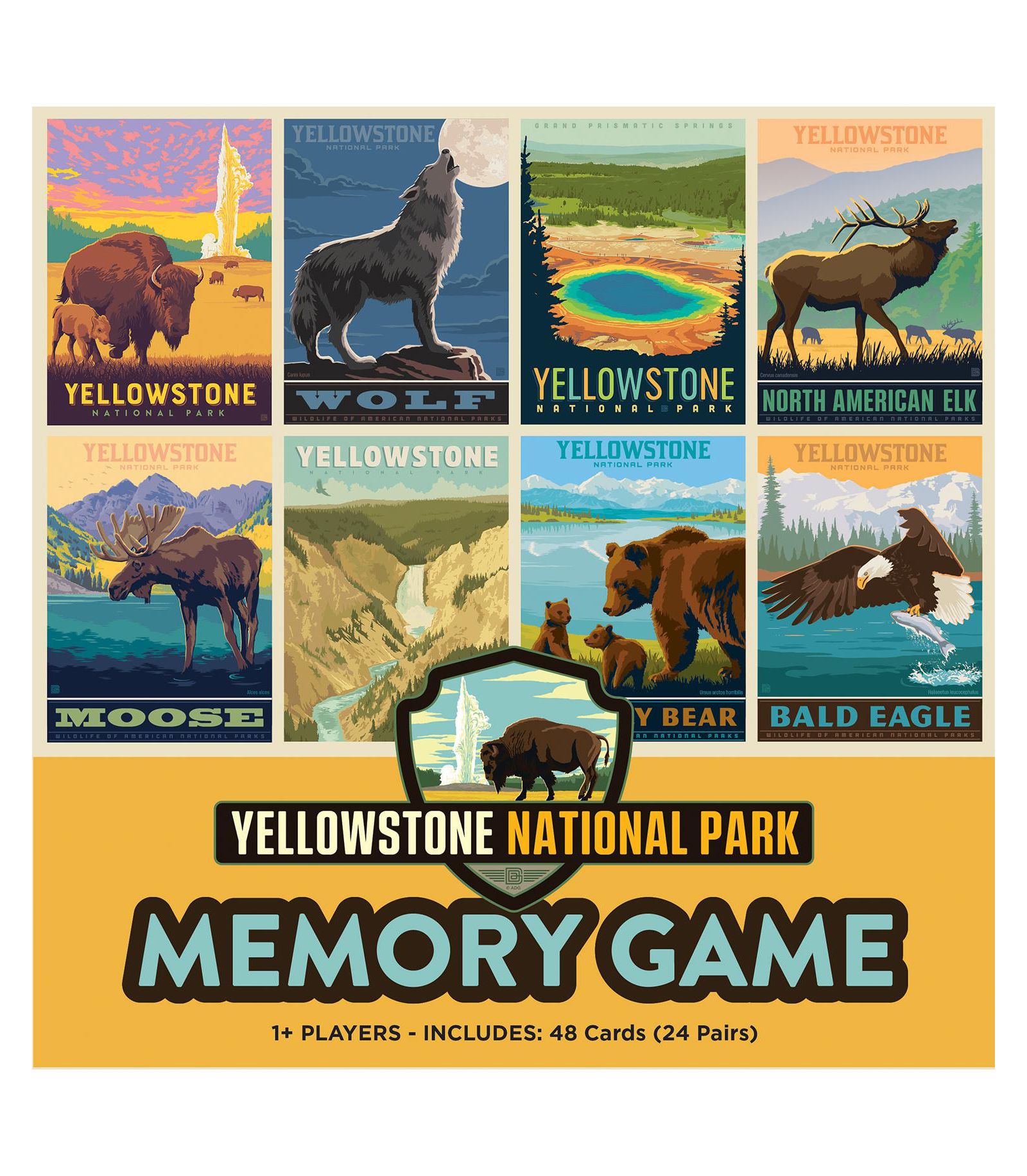 Настольная игра Masterpieces Yellowstone National Park Memory Game