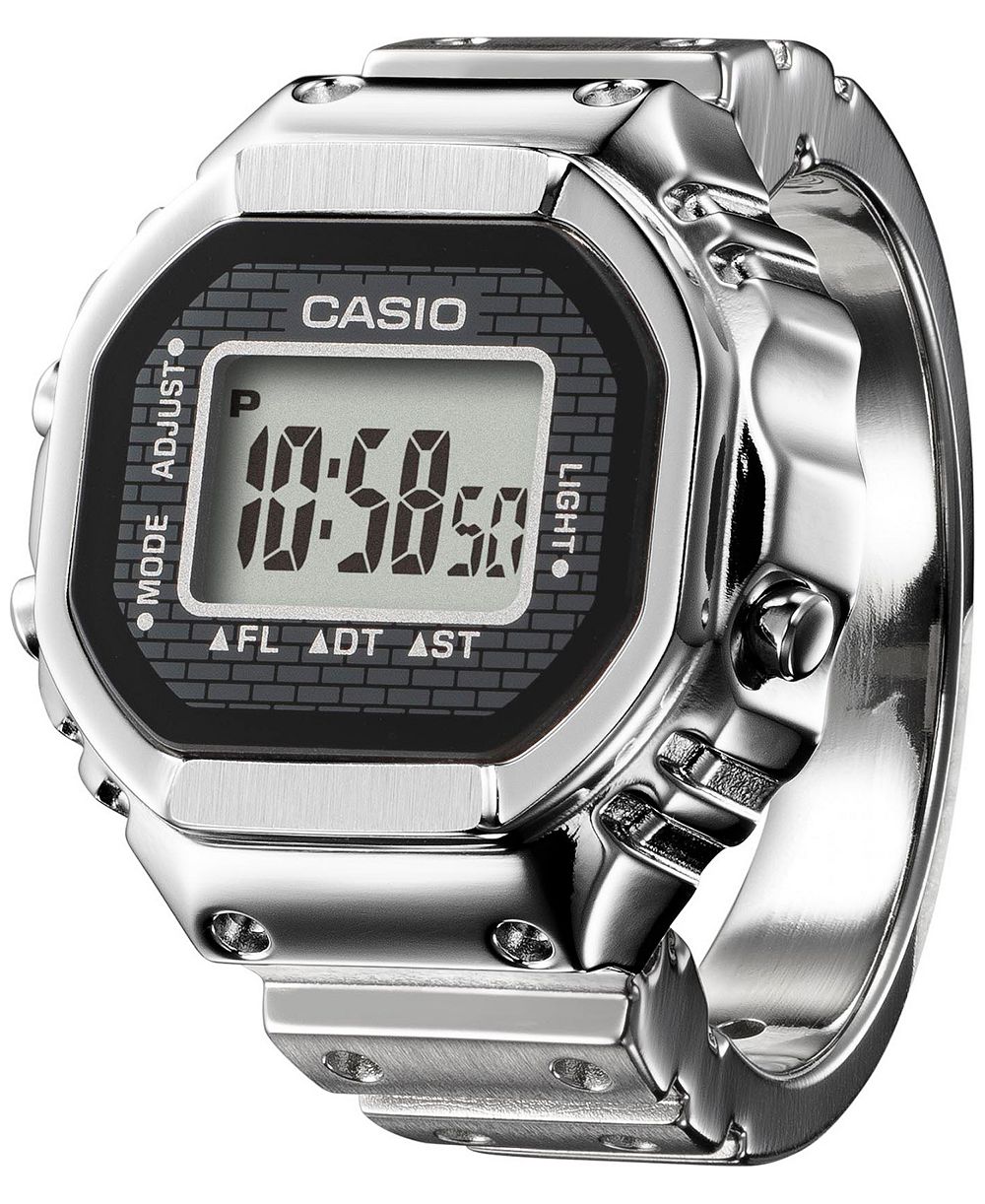 Casio Men's Japanese Quartz Stainless Steel Ring Watch 19.5mm