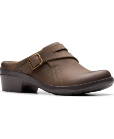 Clarks Women's Angie Braley Round Toe Mules
