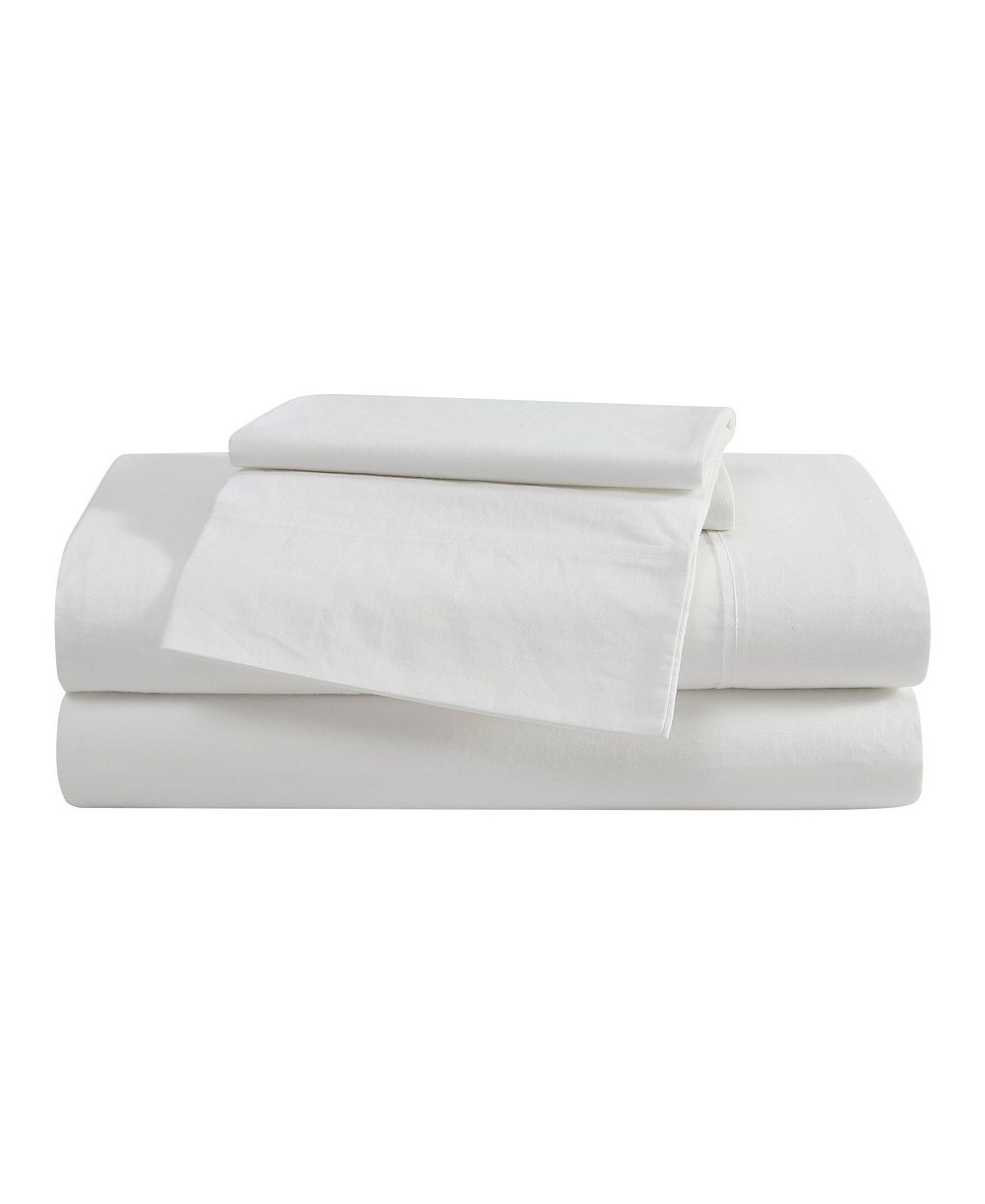 Комплект простыней Eddie Bauer Solid Brushed 180-Thread Count Cotton Percale, 3-Pc., Twin