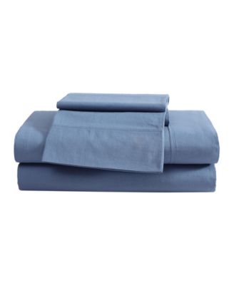 Комплект постельного белья Eddie Bauer Solid Brushed 180-Thread Count Cotton Percale, Queen