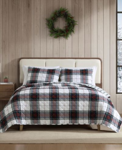 Eddie Bauer Holiday Plaid фланелевый хлопковый комплект из 2 стеганых одеял, Twin