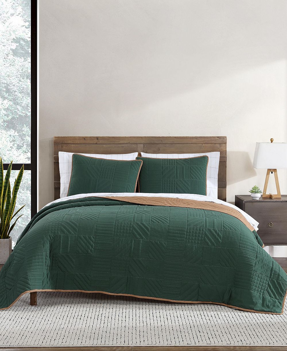 Комплект из 2-х стеганых одеял Eddie Bauer Solid Washed Microfiber Reversible, Twin