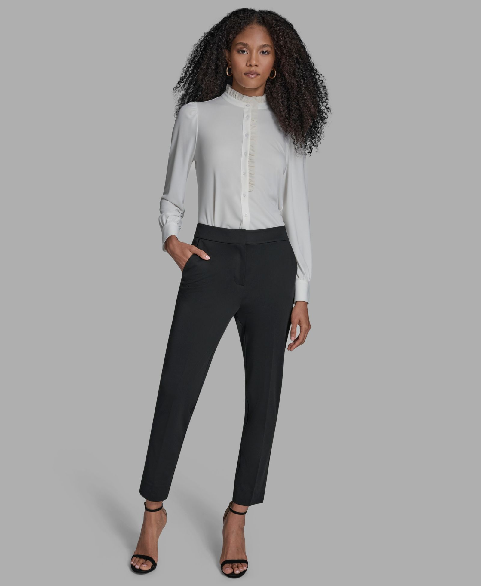 BCBG Женские брюки Slim Leg High Rise