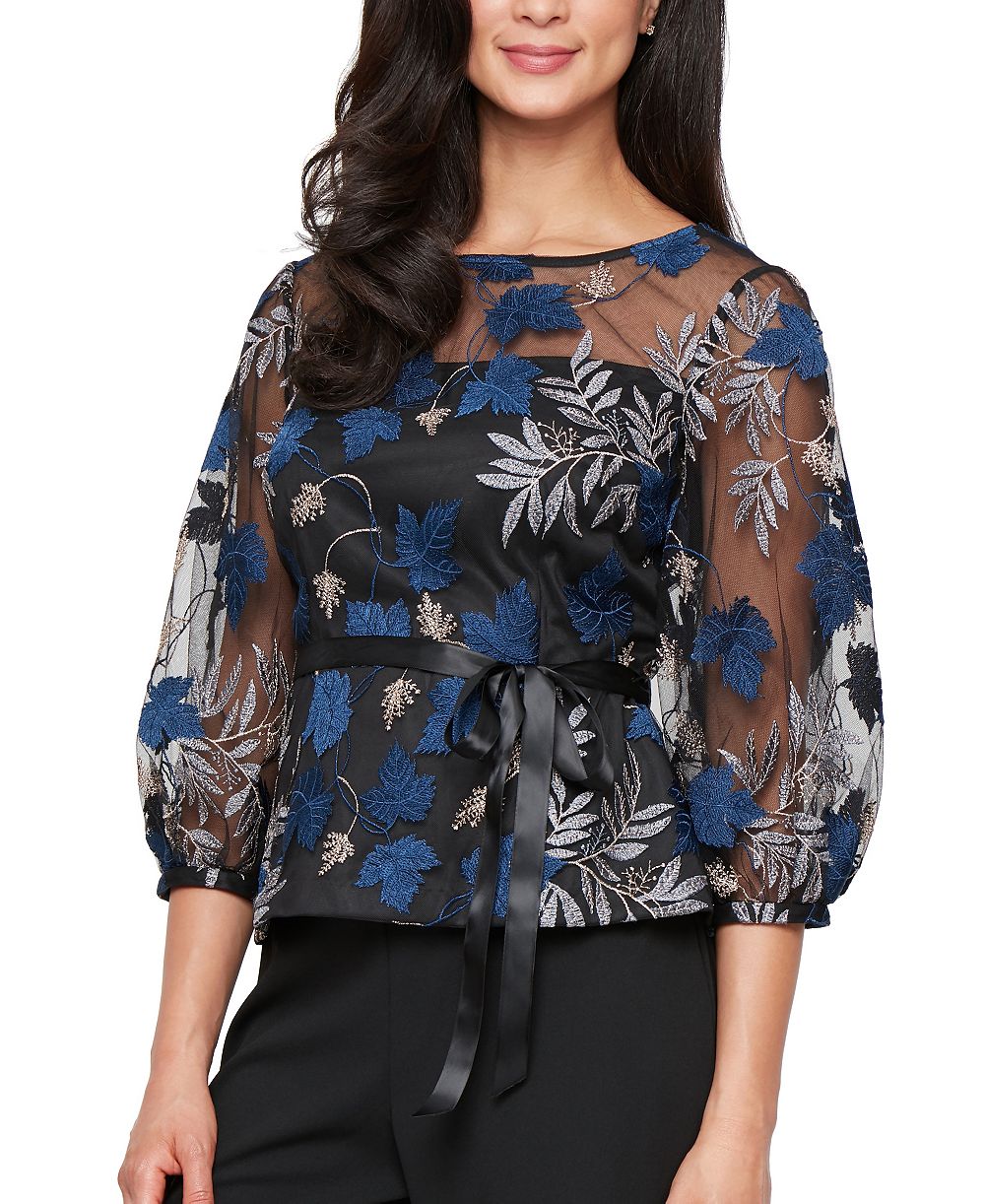 Женская вышитая блузка Alex Evenings Petite