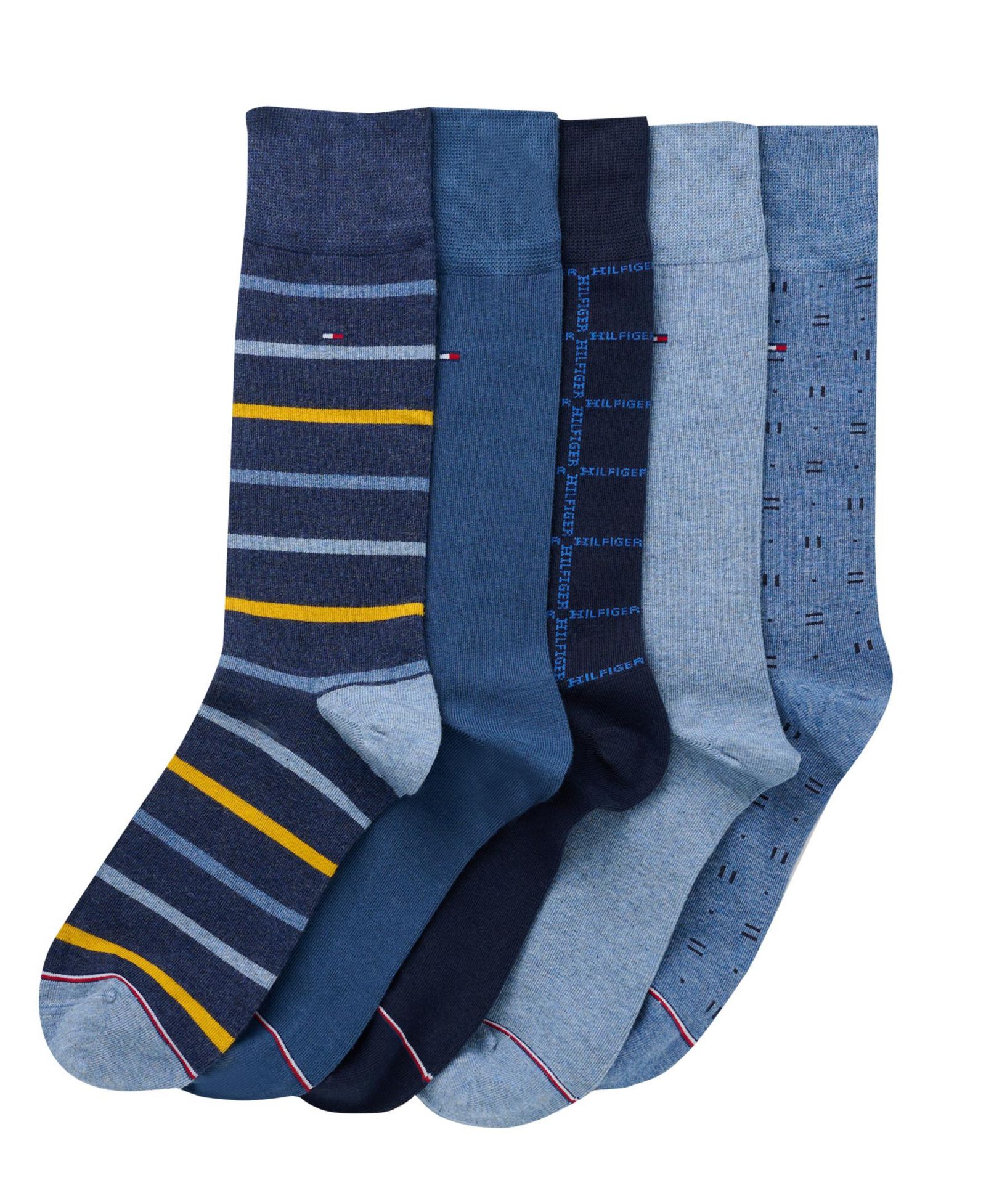 Мужские повседневные носки Tommy Hilfiger Dress Crew, 5-Pack