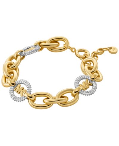 Michael Kors Золотистый браслет с цепочкой Logo