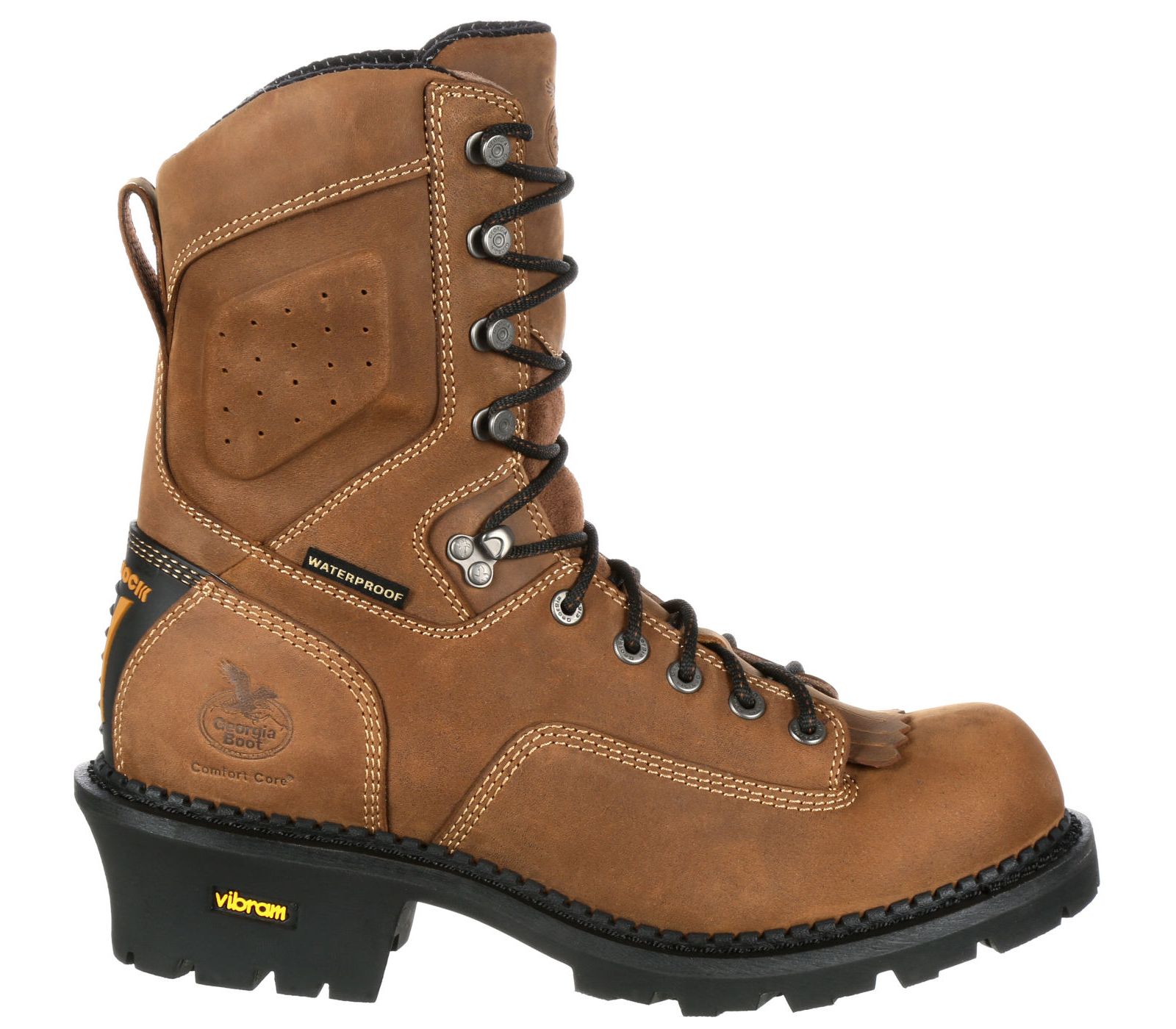 GEORGIA BOOT Men's Comfort Core Logger Composite Toe Waterproof Work Boot