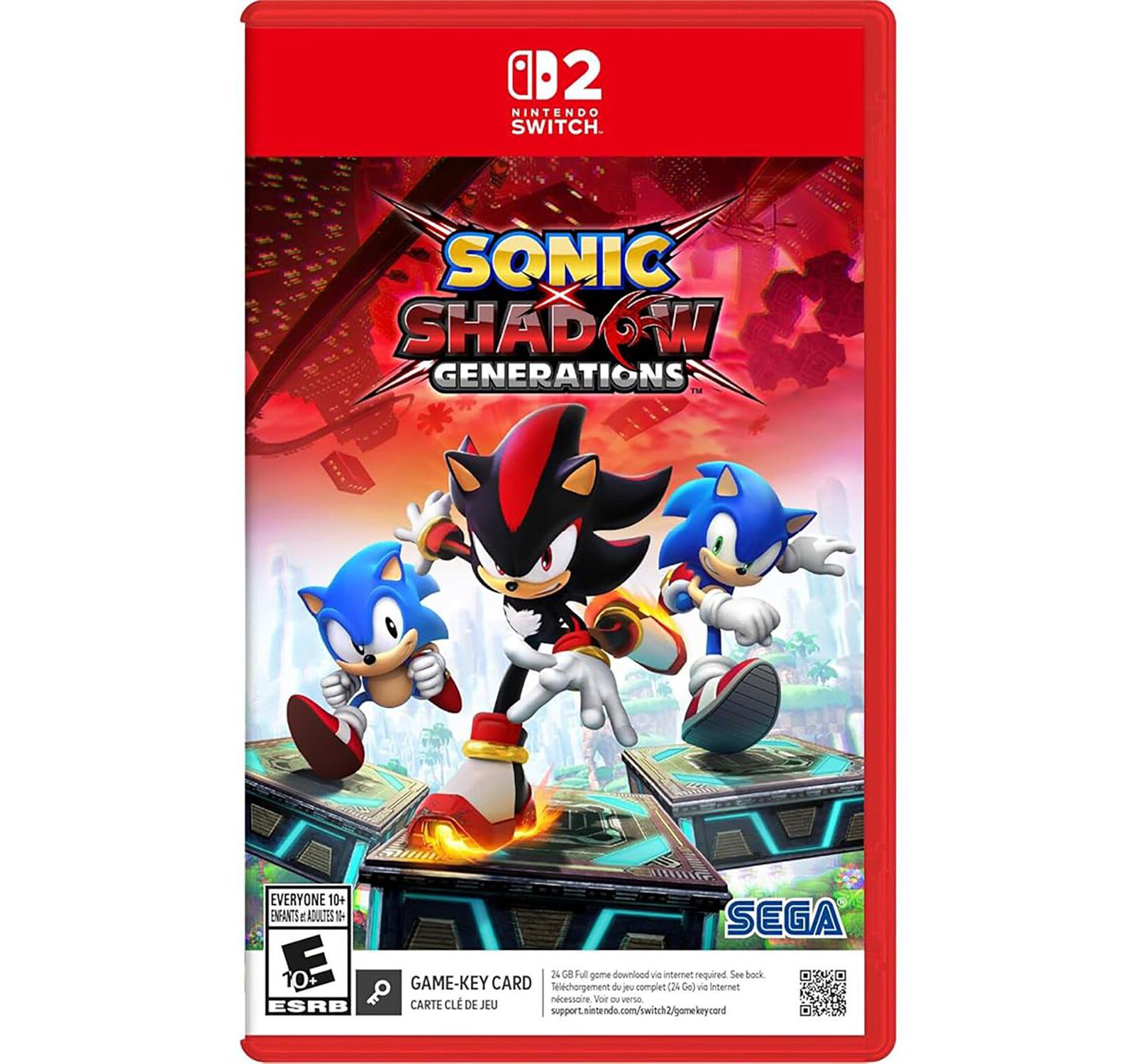 Sega Games Sonic X Shadow Generations для Nintendo Switch 2 (Game-Key Card)
