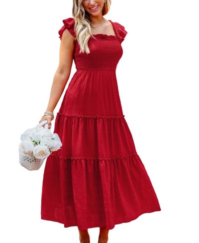 Женское пляжное платье Cupshe Spiced Cherry Red