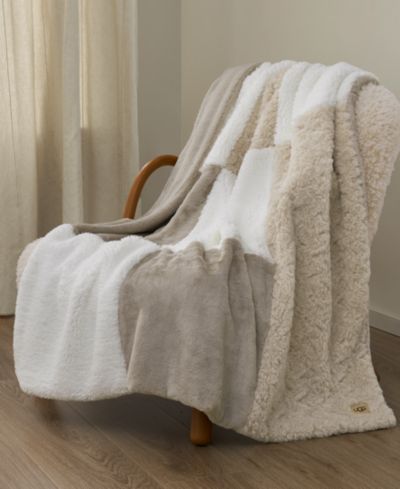 Плед UGG® Orly Mixed Faux-Fur, 50" x 70"