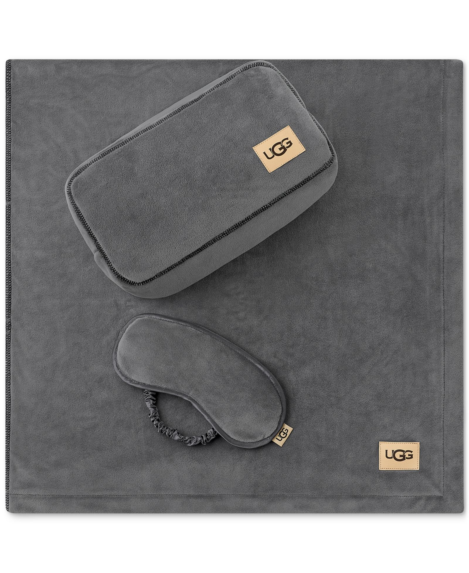 Подарочный набор UGG® Raegan 3-Pc. Throw, Eye Mask and Case
