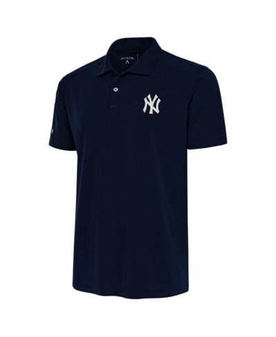Antigua Мужская поло-рубашка New York Yankees Metallic Tribute Navy