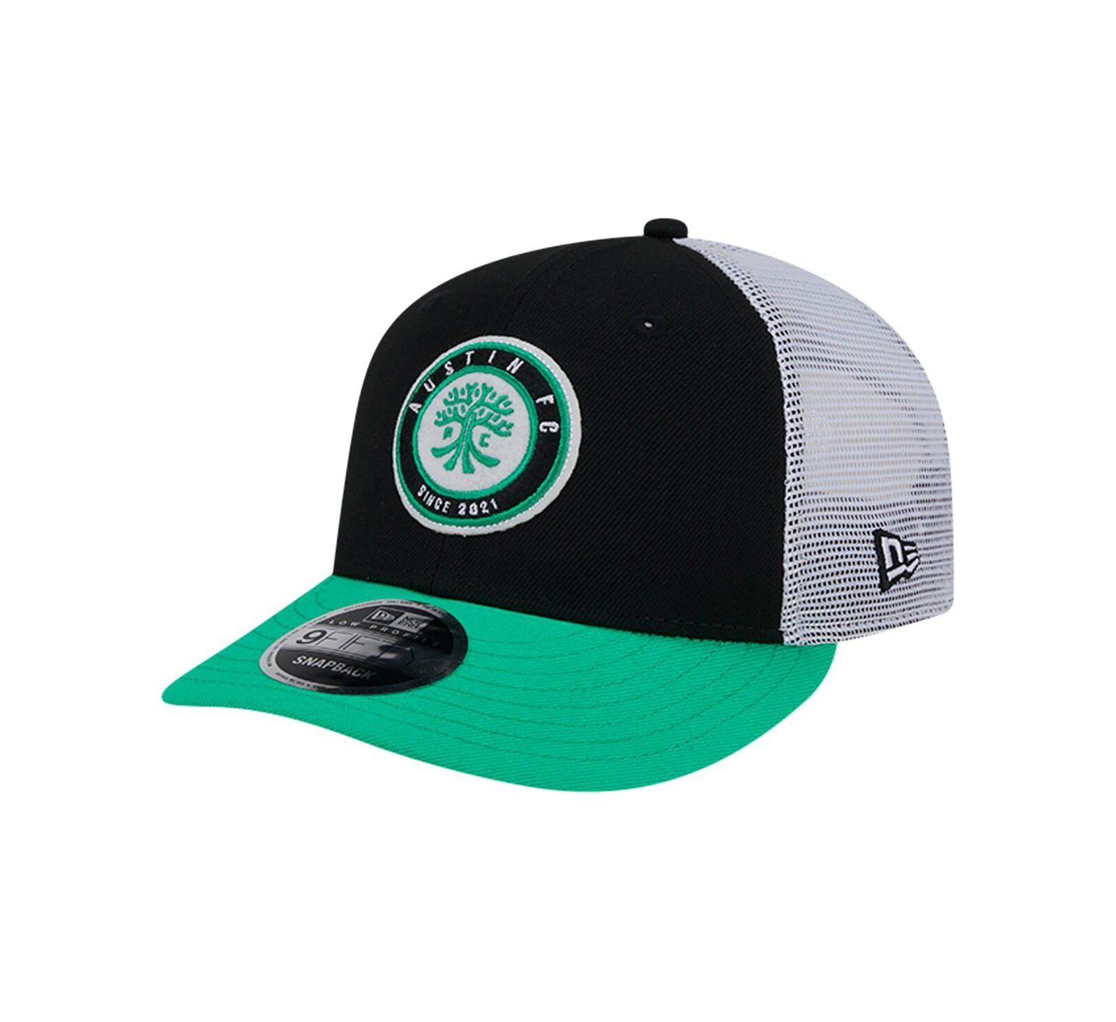 New Era Мужская черная Austin FC Throwback Trucker Low Profile 9FIFTY Snapback Hat