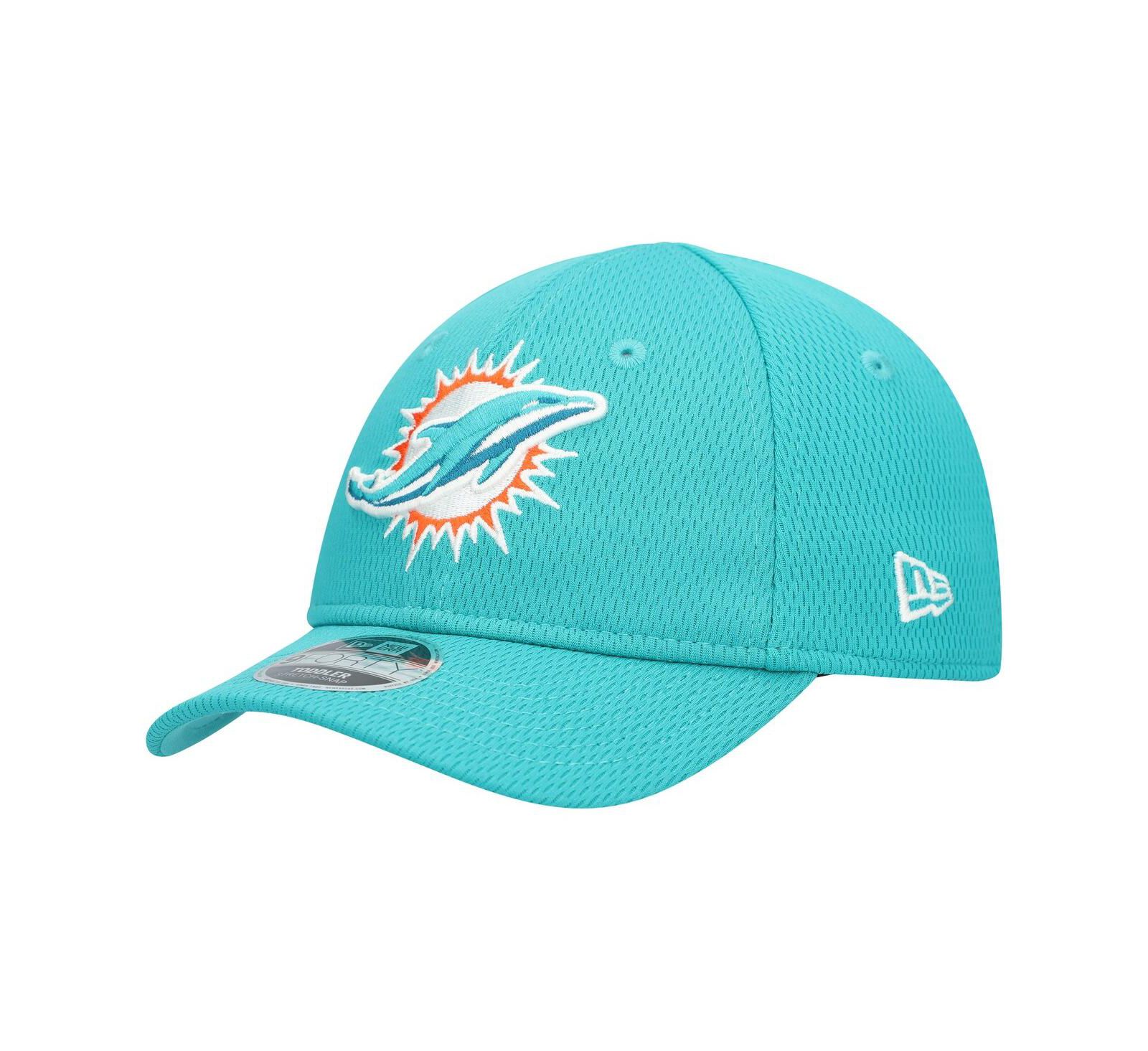 New Era Регулируемая кепка для малышей Miami Dolphins, бирюзовая
