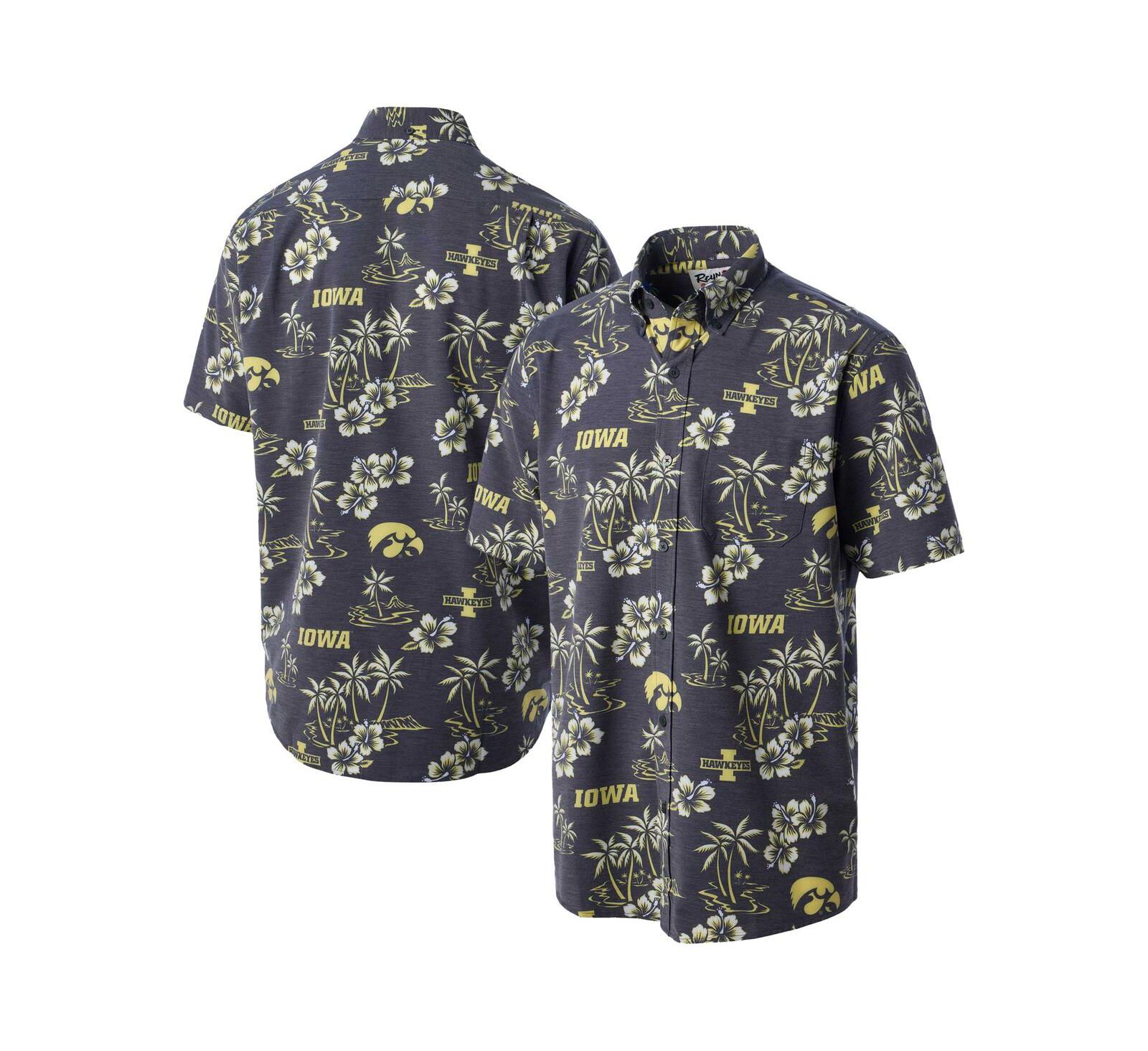 Мужская рубашка Reyn Spooner Black Iowa Hawkeyes Classic Button-Up