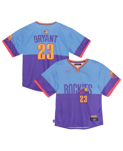 Nike Малыш Kris Bryant фиолетовый/голубой джерси Colorado Rockies 2025 City Connect Limited Player