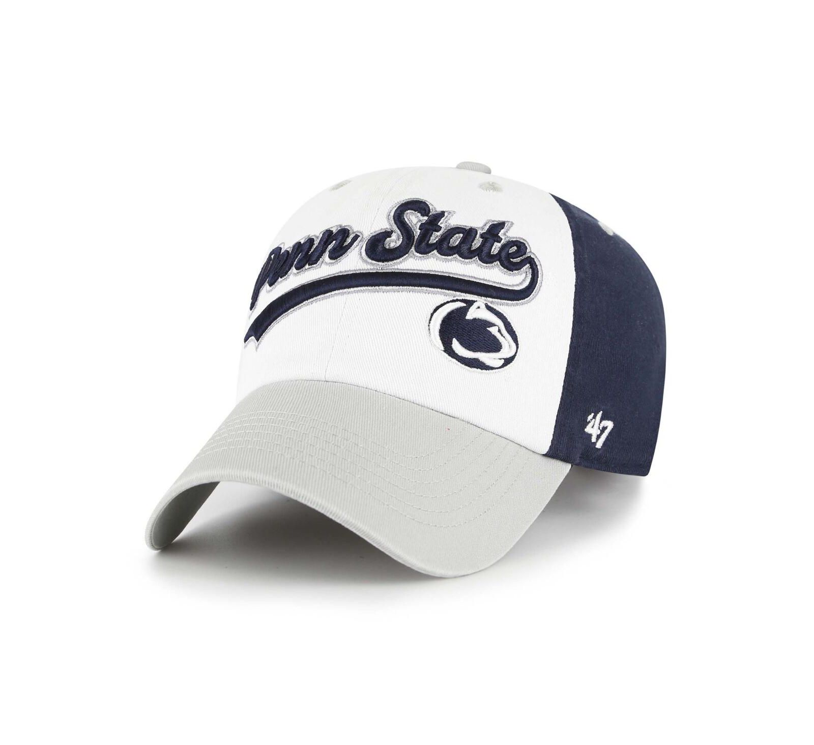 Кепка '47 Brand White Penn State Nittany Lions Scooter Clean Up Adjustable для мальчиков и девочек