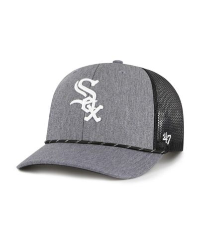 '47 Brand Men's Charcoal Chicago White Sox Carbon Rope Trucker Adjustable Hat