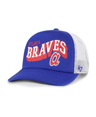 Кепка '47 Brand Men's Royal Atlanta Braves Meander Foam Trucker Snapback