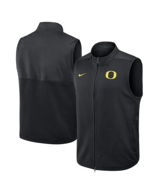 Nike Мужской жилет Oregon Ducks Primetime Victory Performance с полной молнией, черный
