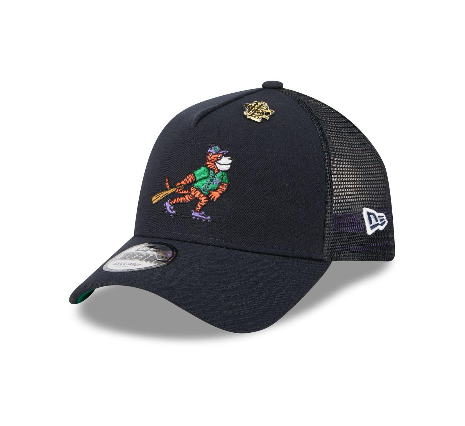 New Era Мужская кепка тракер Detroit Tigers 2025 Big League Chew A-Frame 9FORTY, темно-синяя