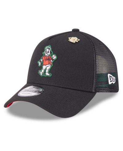 New Era Men's Black San Francisco Giants 2025 Big League Chew A-Frame 9FORTY Adjustable Trucker Hat