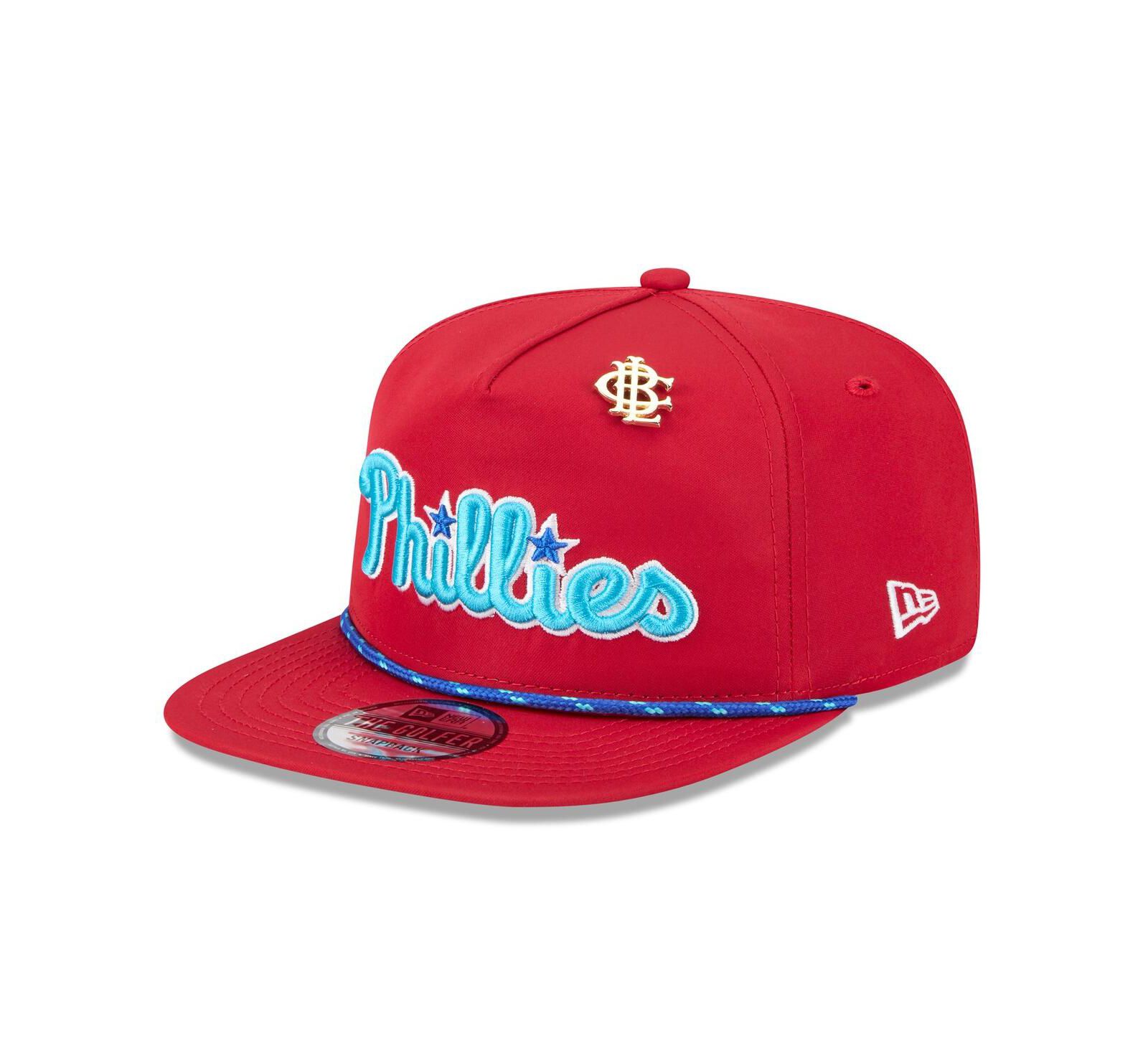 Кепка New Era Men's Red Philadelphia Phillies 2025 Big League Chew Golfer Snapback