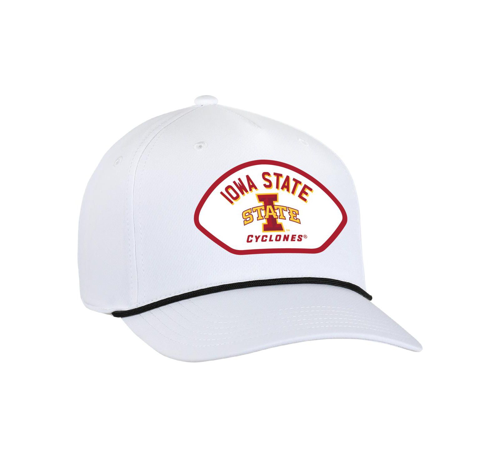 Ahead Men's White Iowa State Cyclones Alto Rope Adjustable Hat