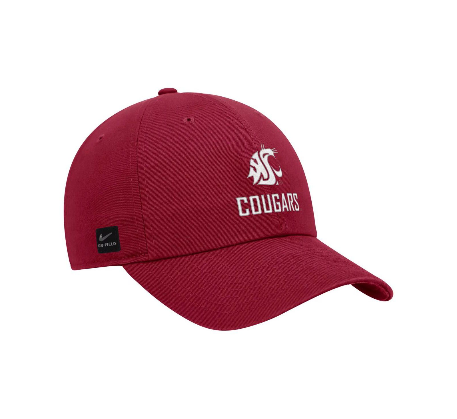 Nike Men's Crimson Washington State Cougars 2025 On-Field Club Adjustable Hat